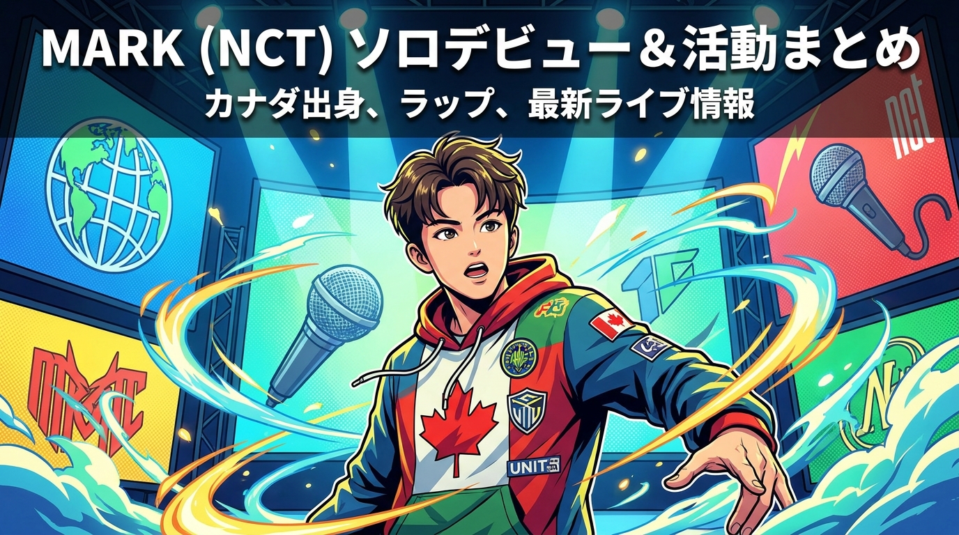マーク(NCT)のソロデビュー・多ユニット活動・カナダ出身の経歴・ラップスキル・最新ライブまとめ
