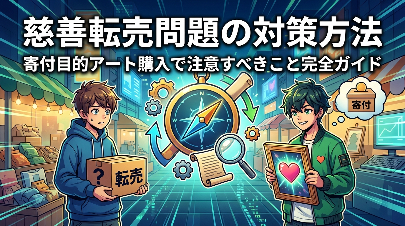 慈善転売問題の対策方法と寄付目的アート購入で注意すべきこと完全ガイド