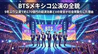 BTSメキシコ公演の全貌|9年ぶり公演で約170億円の経済効果とVの発言が社会現象化した理由