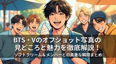 BTS・Vのオフショット写真の見どころと魅力を徹底解説！ソフトクリーム＆メンバーとの貴重な瞬間まとめ