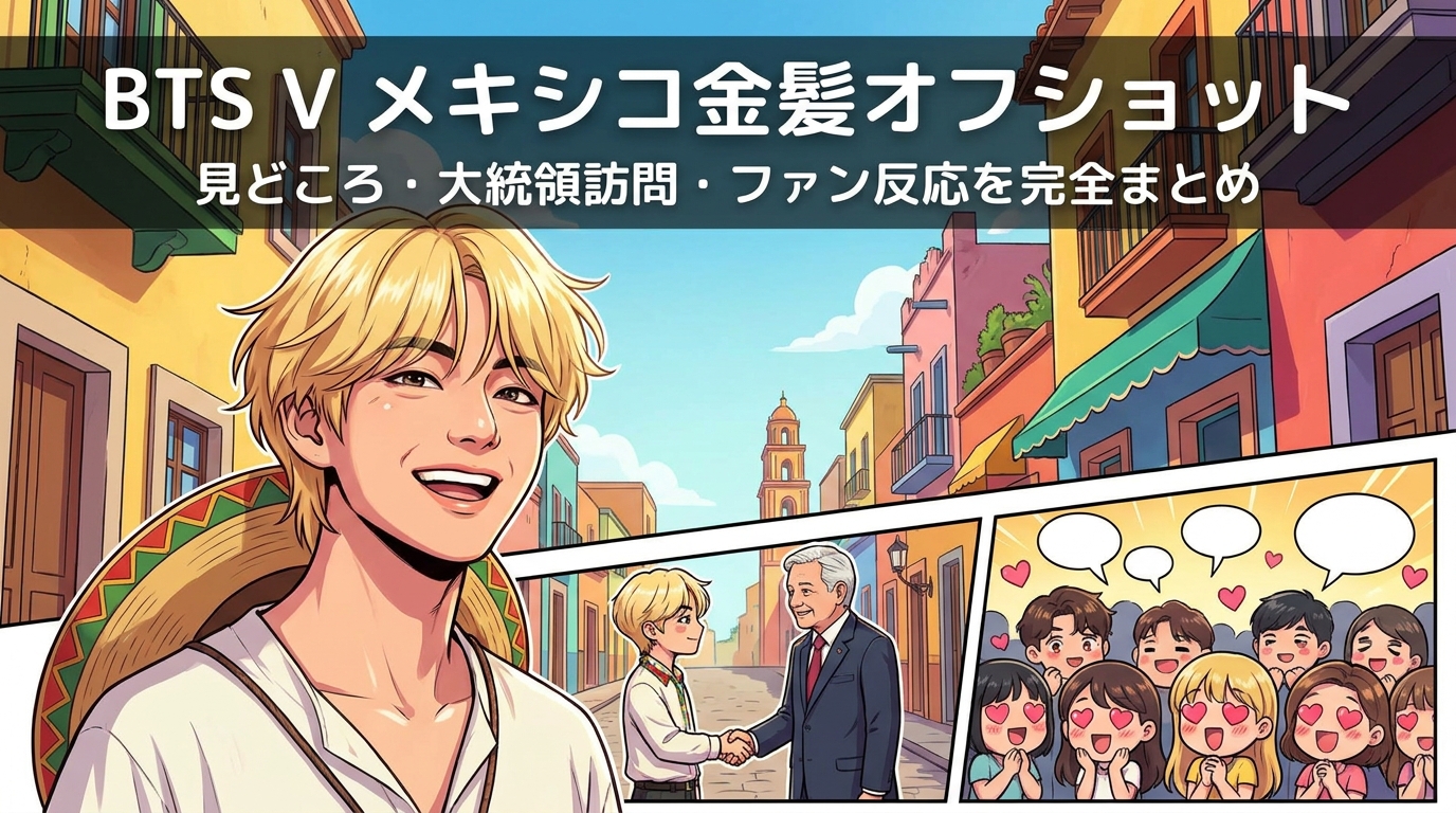 BTS V メキシコ金髪オフショットの見どころ・大統領訪問・ファン反応を完全まとめ