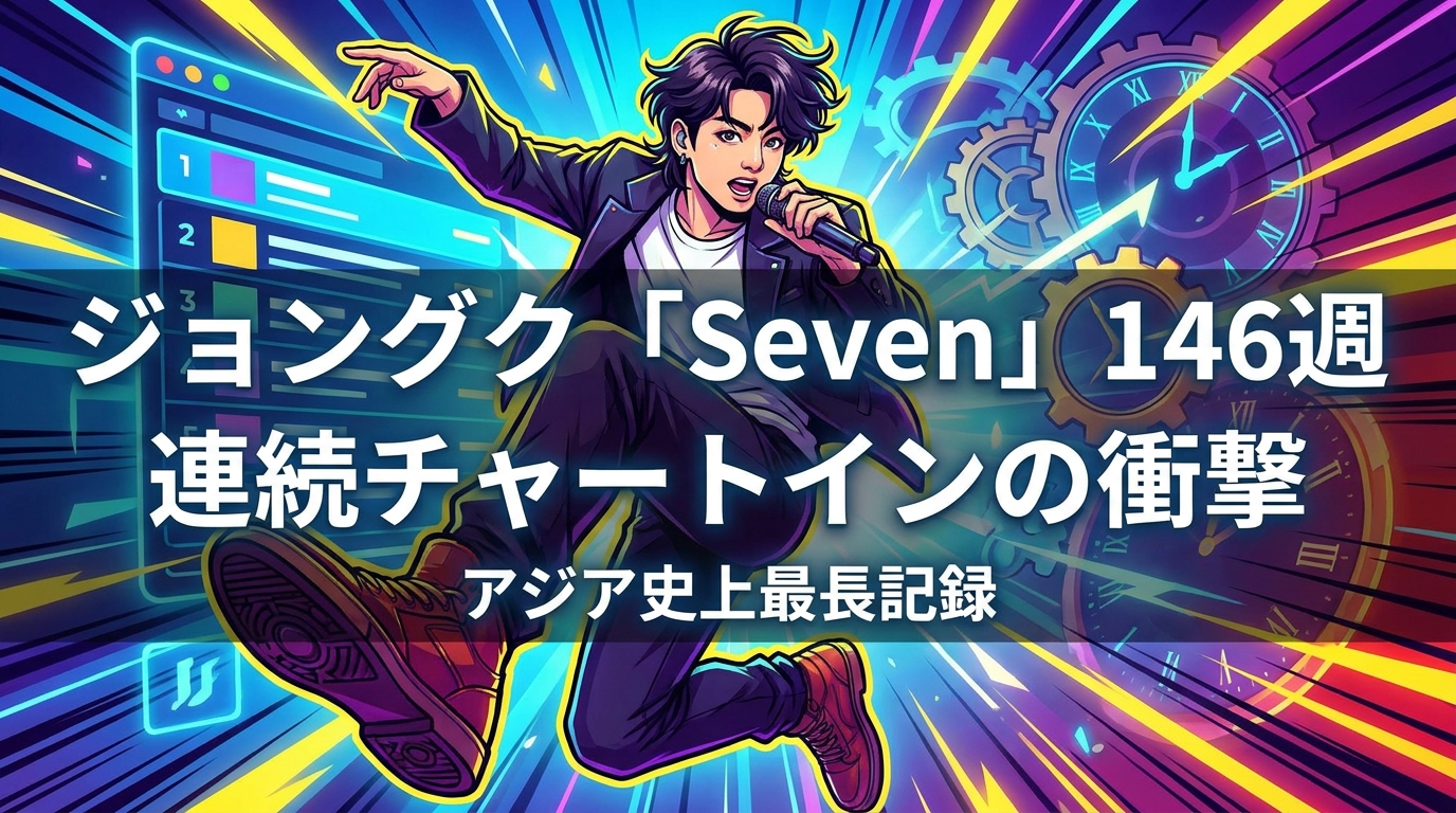 ジョングク「Seven」146週連続チャートインの衝撃|アジア史上最長記録の意味とすごさを徹底解説