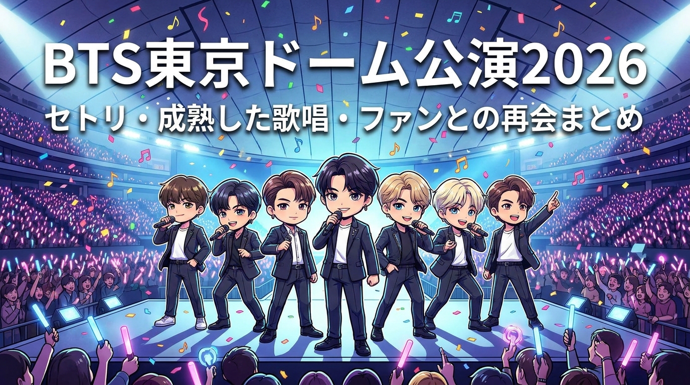 BTS東京ドーム公演2026のセトリ・成熟した歌唱・ファンとの再会まとめ