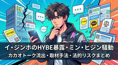 イ・ジンホ（元記者YouTuber）のHYBE暴露・ミン・ヒジン騒動・カカオトーク流出・取材手法・評判・炎上・法的リスクまとめ