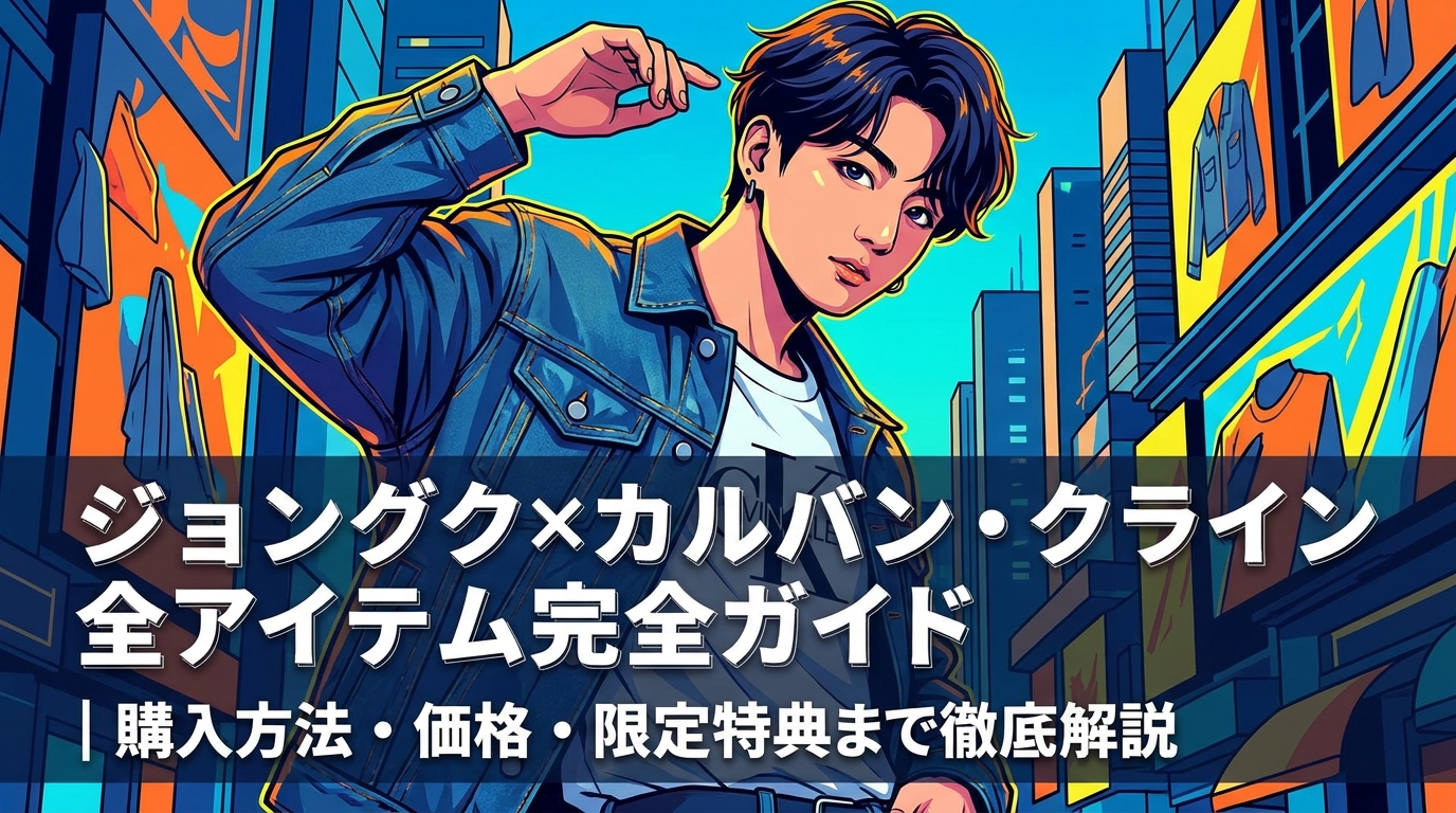 ジョングク×カルバン・クライン全アイテム完全ガイド|購入方法・価格・限定特典まで徹底解説