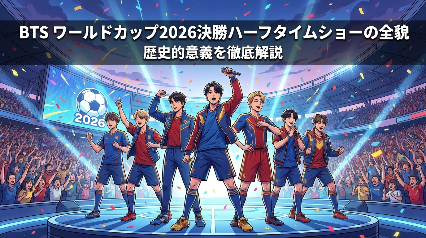 BTS ワールドカップ2026決勝ハーフタイムショーの全貌と歴史的意義を徹底解説