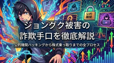ジョングク被害の詐欺手口を徹底解説|公的機関ハッキングから株式乗っ取りまでの全プロセス