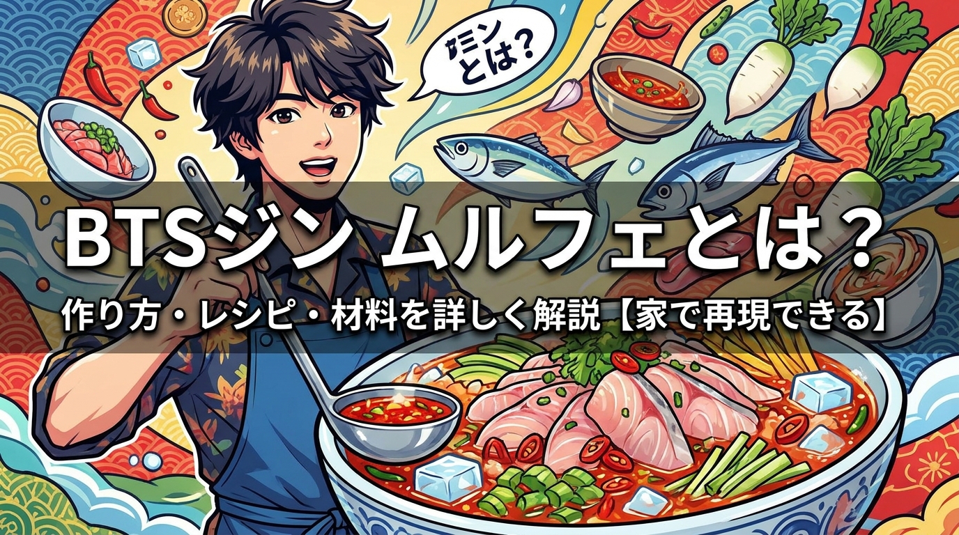 BTSジン ムルフェとは?作り方・レシピ・材料を詳しく解説【家で再現できる】