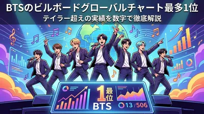 BTSのビルボードグローバルチャート最多1位|テイラー超えの実績を数字で徹底解説