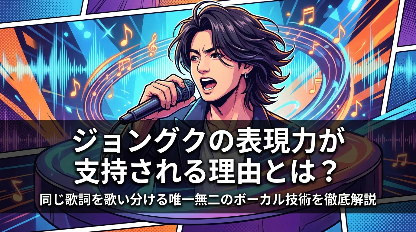 ジョングクの表現力が支持される理由とは?同じ歌詞を歌い分ける唯一無二のボーカル技術を徹底解説