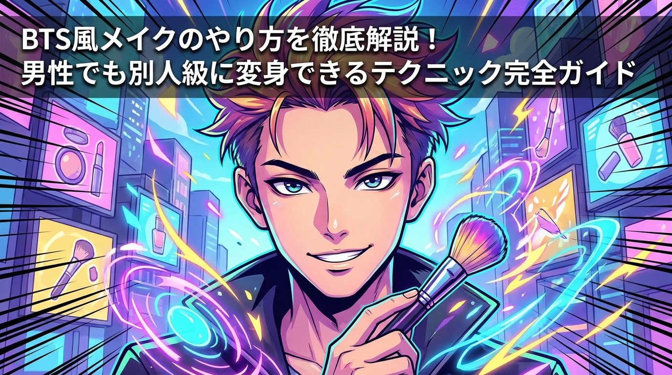 BTS風メイクのやり方を徹底解説!男性でも別人級に変身できるテクニック完全ガイド