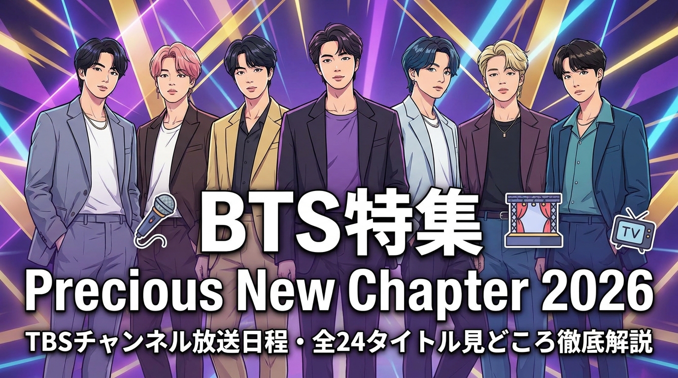 BTS特集 Precious New Chapter 2026|TBSチャンネル放送日程・全24タイトル見どころ徹底解説