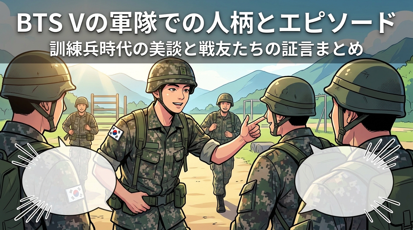BTS Vの軍隊での人柄とエピソード|訓練兵時代の美談と戦友たちの証言まとめ