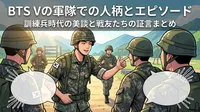 BTS Vの軍隊での人柄とエピソード|訓練兵時代の美談と戦友たちの証言まとめ