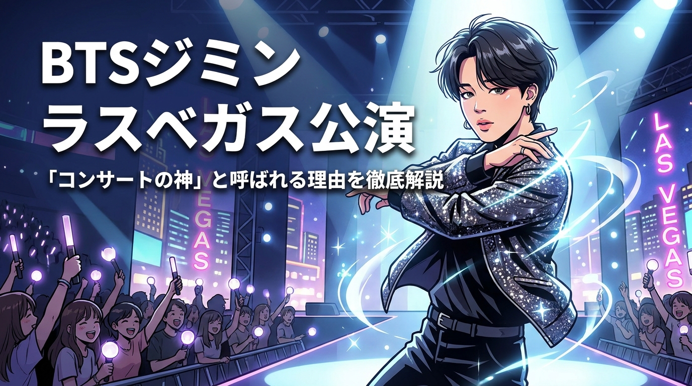 BTSジミン ラスベガス公演|「コンサートの神」と呼ばれる理由を徹底解説
