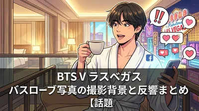 BTS V ラスベガス バスローブ写真の撮影背景と反響まとめ【話題の理由を徹底解説】