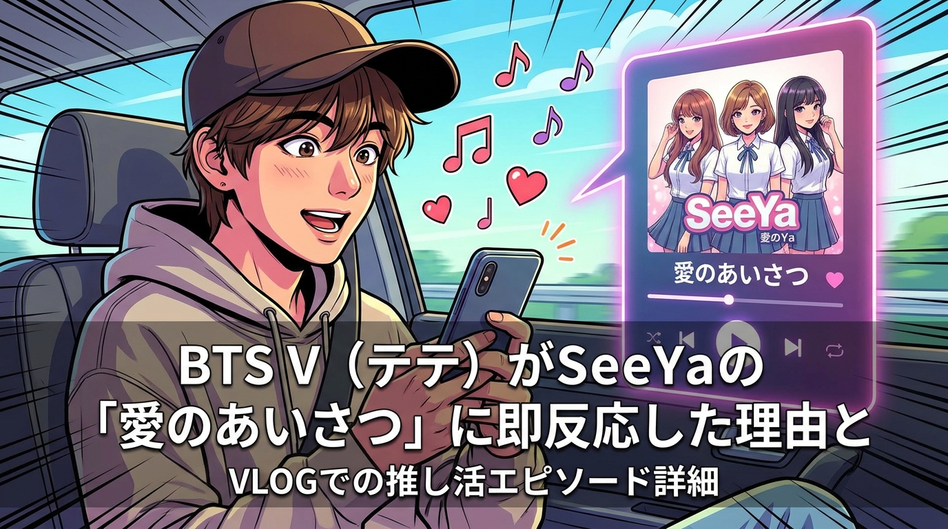 BTS V(テテ)がSeeYaの「愛のあいさつ」に即反応した理由とVLOGでの推し活エピソード詳細