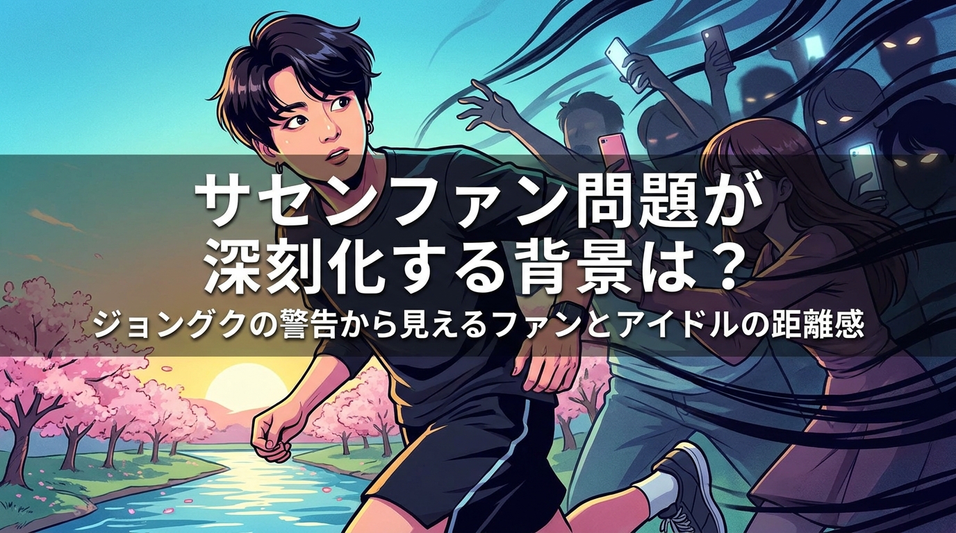 サセンファン問題が深刻化する背景は？ジョングクの警告から見えるファンとアイドルの距離感