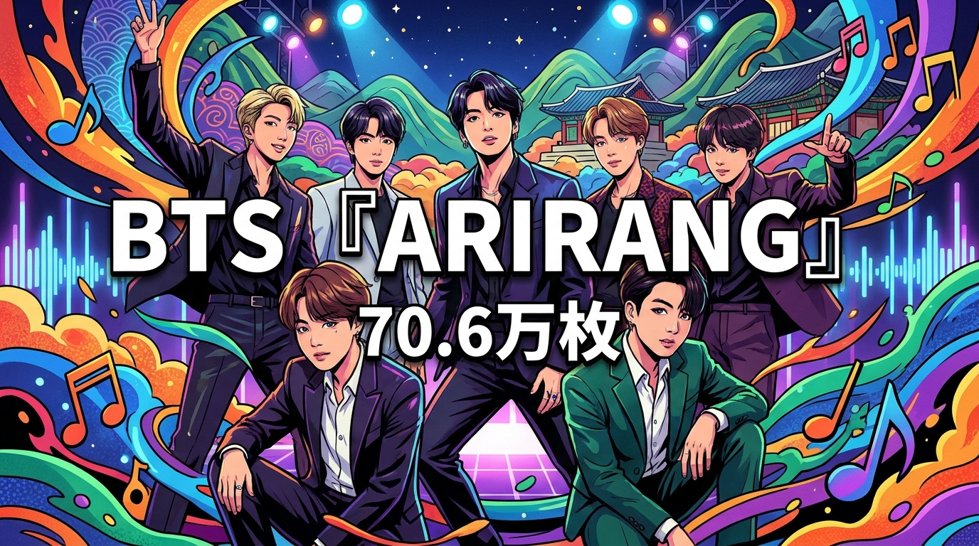 BTS『ARIRANG』70.6万枚の意味とは？Billboard JAPAN上半期チャート2冠達成の快挙を徹底解説
