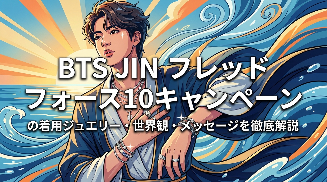 BTS JIN フレッド フォース10キャンペーンの着用ジュエリー・世界観・メッセージを徹底解説