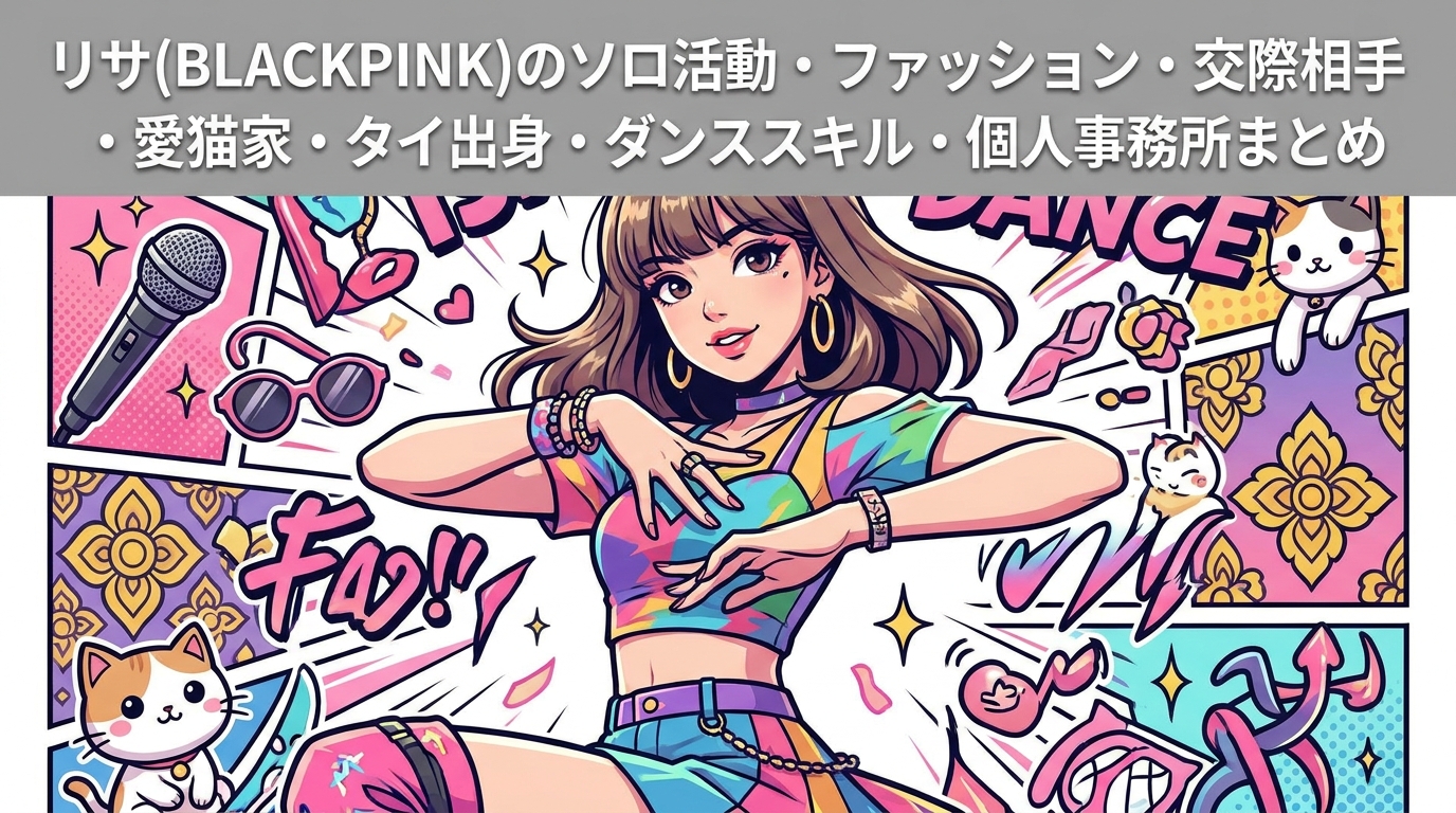 リサ(BLACKPINK)のソロ活動・ファッション・交際相手・愛猫家・タイ出身・ダンススキル・個人事務所まとめ