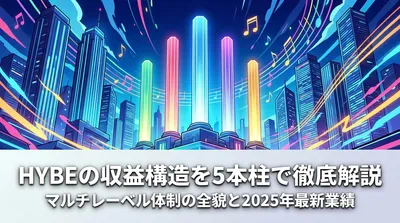 HYBEの収益構造を5本柱で徹底解説｜マルチレーベル体制の全貌と2025年最新業績