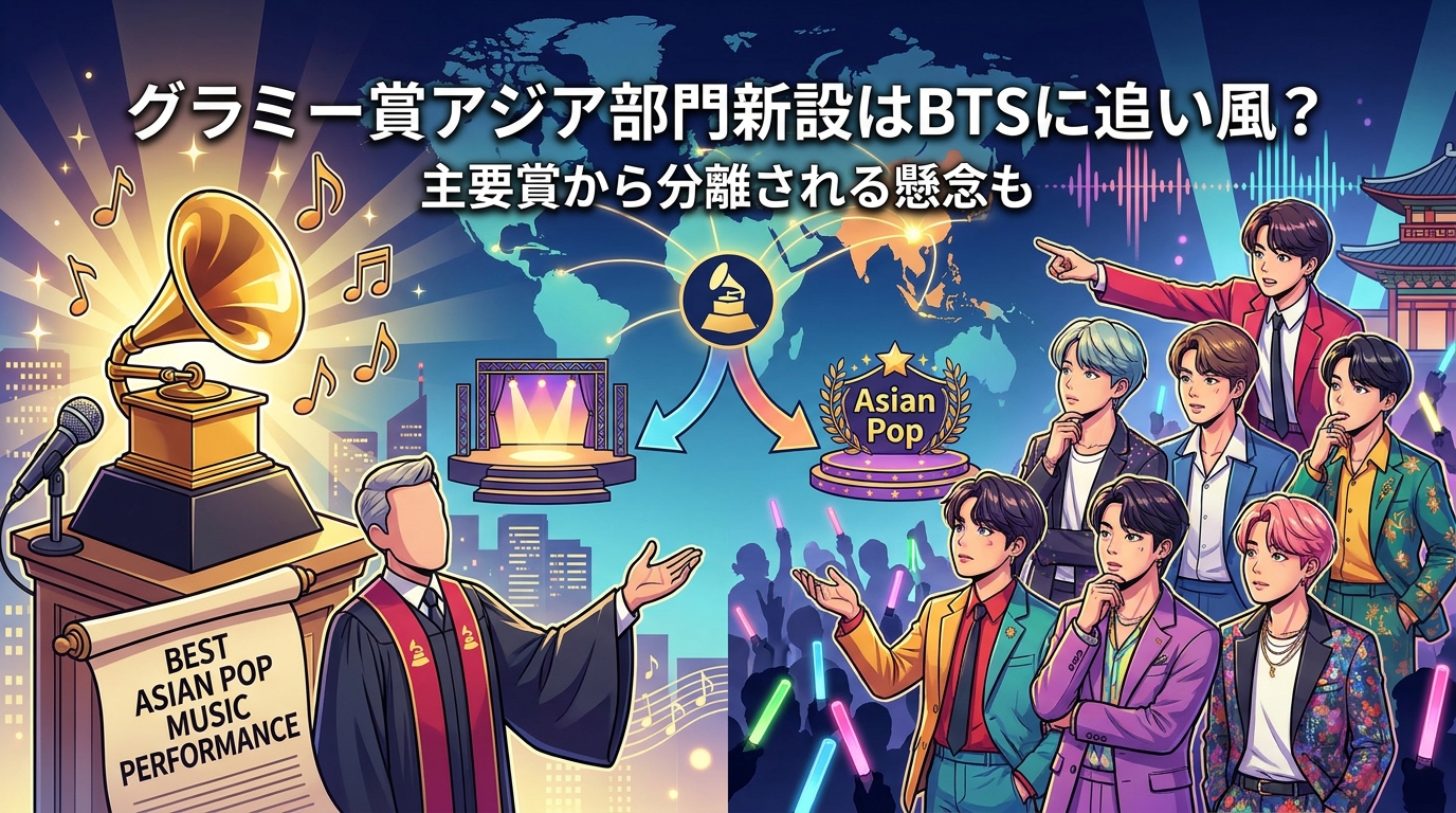 グラミー賞アジア部門新設はBTSに追い風?主要賞から分離される懸念も