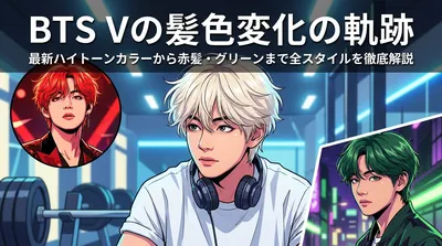 BTS Vの髪色変化の軌跡｜最新ハイトーンカラーから赤髪・グリーンまで全スタイルを徹底解説