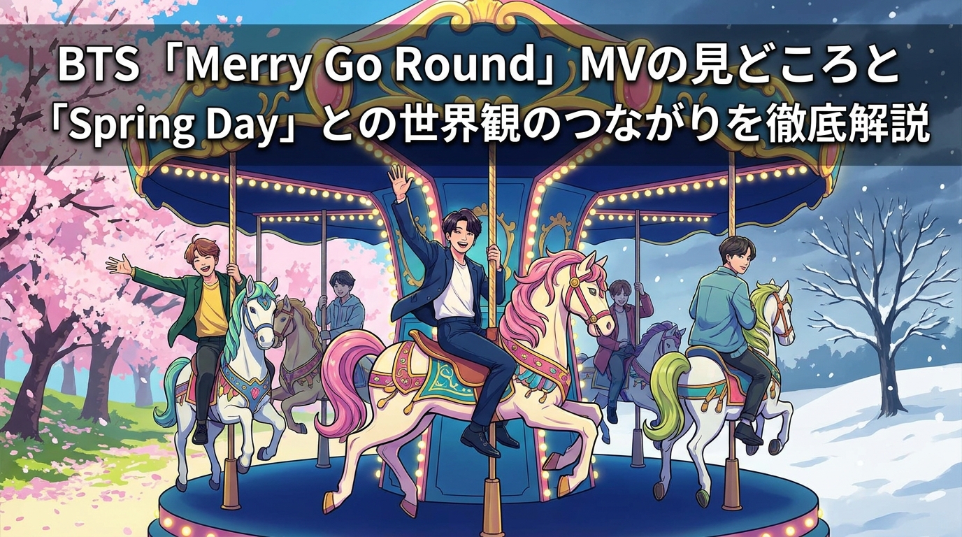 BTS「Merry Go Round」MVの見どころと「Spring Day」との世界観のつながりを徹底解説