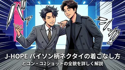 J-HOPE パイソン柄ネクタイの着こなし方とコン・ユ2ショットの全貌を詳しく解説
