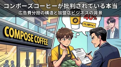 コンポーズコーヒーが批判されている本当の理由は？加盟店負担の構造を整理