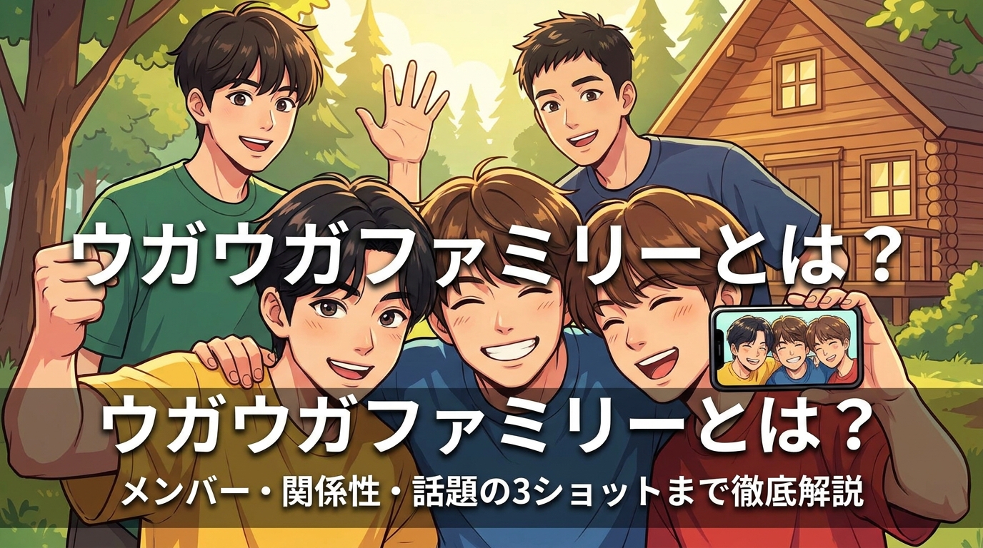 ウガウガファミリーとは?メンバー・関係性・話題の3ショットまで徹底解説