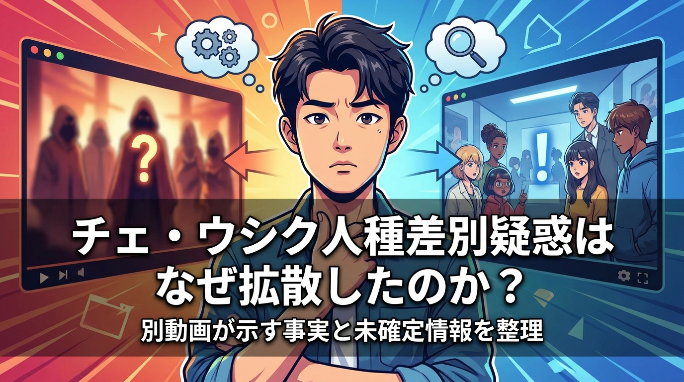 チェ・ウシク人種差別疑惑はなぜ拡散したのか?別動画が示す事実と未確定情報を整理