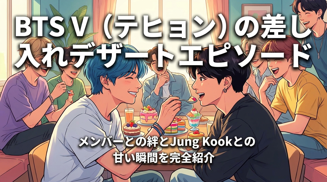 BTS V(テヒョン)の差し入れデザートエピソード|メンバーとの絆とJung Kookとの甘い瞬間を完全紹介