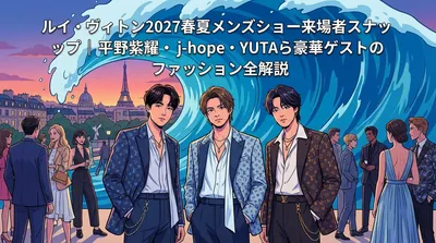 ルイ・ヴィトン2027春夏メンズショー来場者スナップ｜平野紫耀・j-hope・YUTAら豪華ゲストのファッション全解説