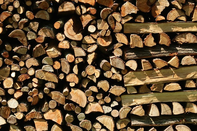 chopping wood