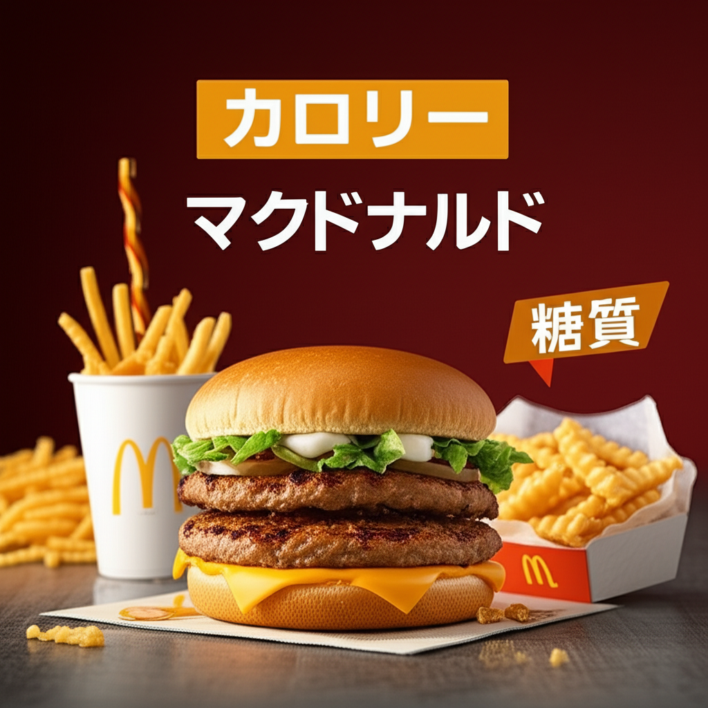 マクドナルドのカロリーは？糖質などの栄養素も徹底分析