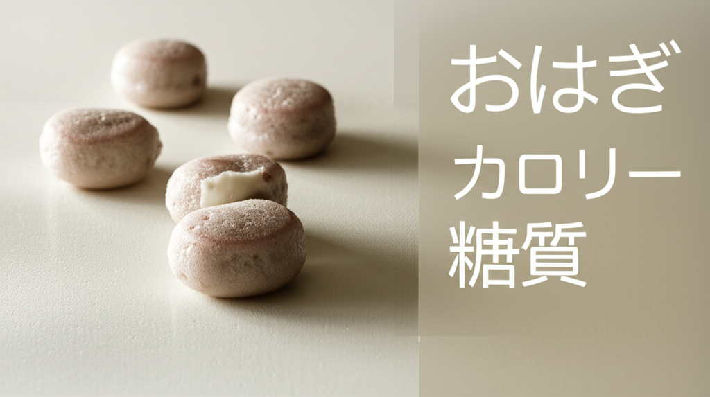 おはぎのカロリーは高い？低い？糖質などの栄養素を徹底分析