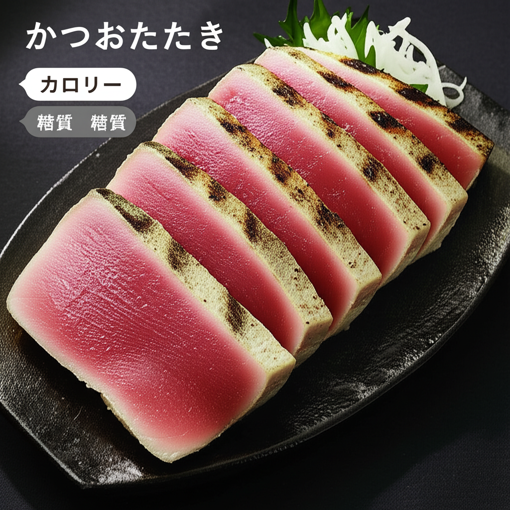 かつおたたきのカロリーは高い？低い？糖質などの栄養素を完全分析