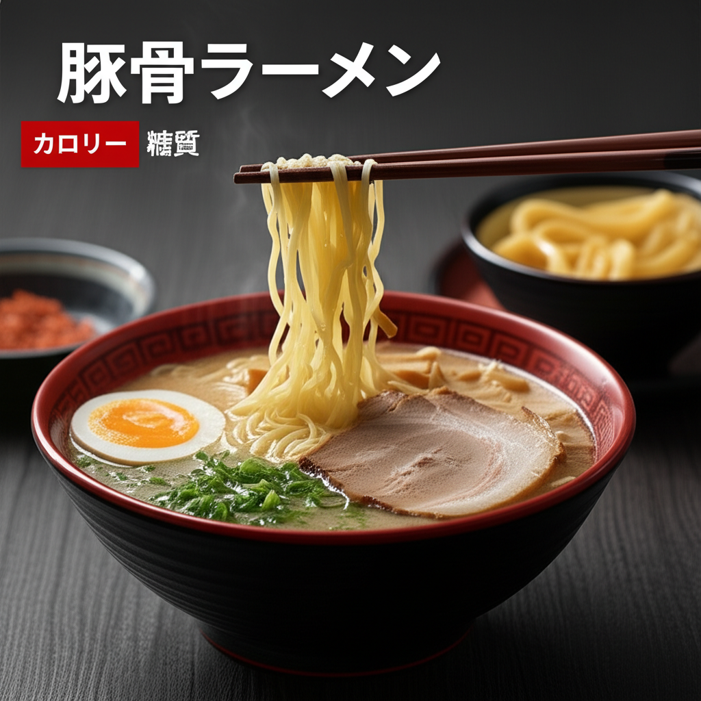 豚骨ラーメンのカロリーは高い？低い？糖質などの栄養素を徹底分析