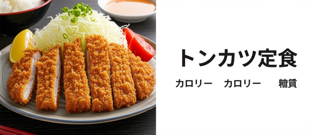 トンカツ定食のカロリーは高い？低い？糖質などの栄養素を完全解明