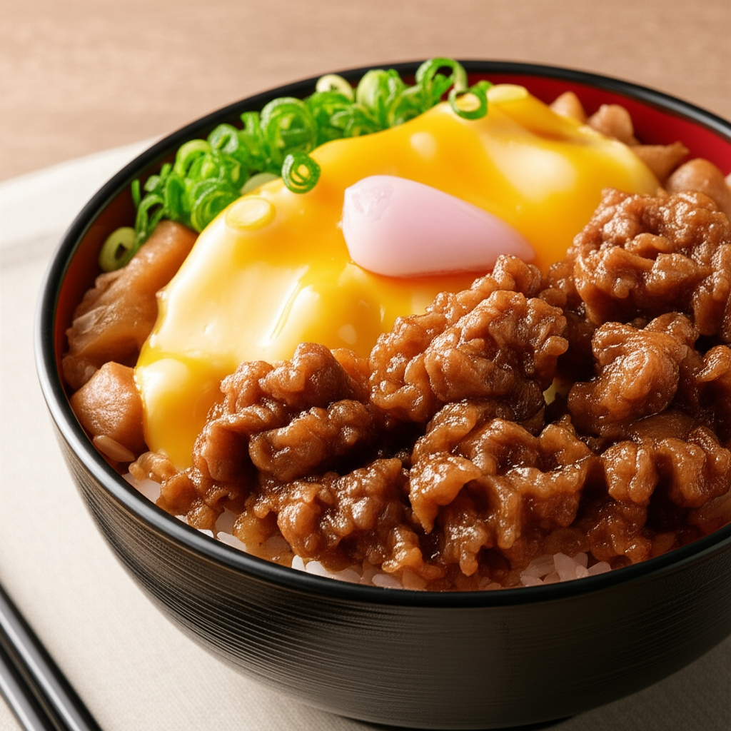 チーズ牛丼のカロリーは高い？低い？糖質などの栄養素も徹底分析