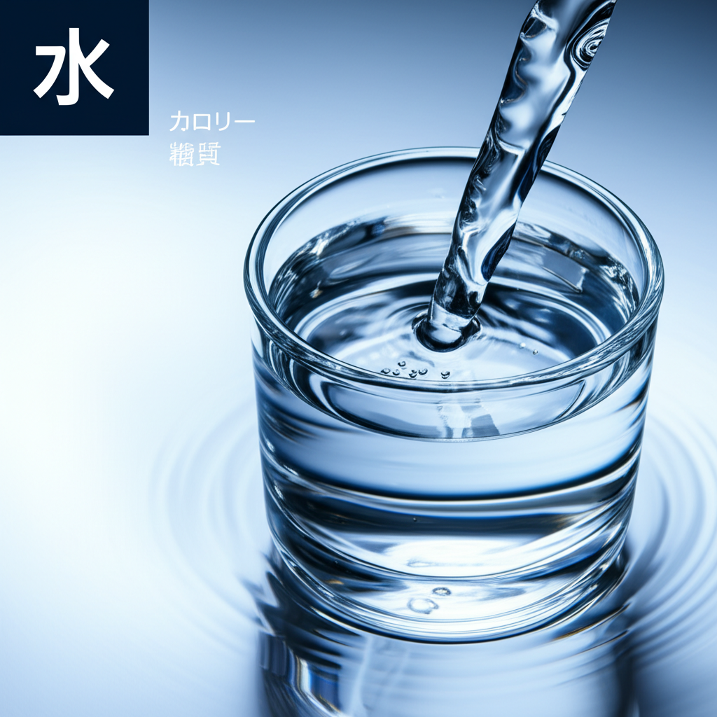 水のカロリーは高い？低い？糖質などの栄養素も徹底分析