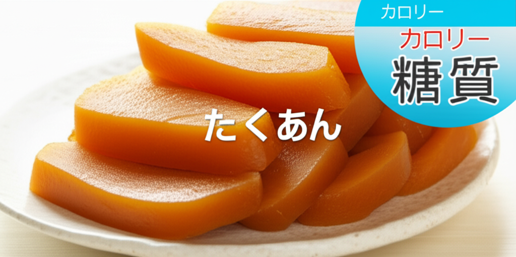 たくあんのカロリーは高い？低い？糖質などの栄養素を徹底分析