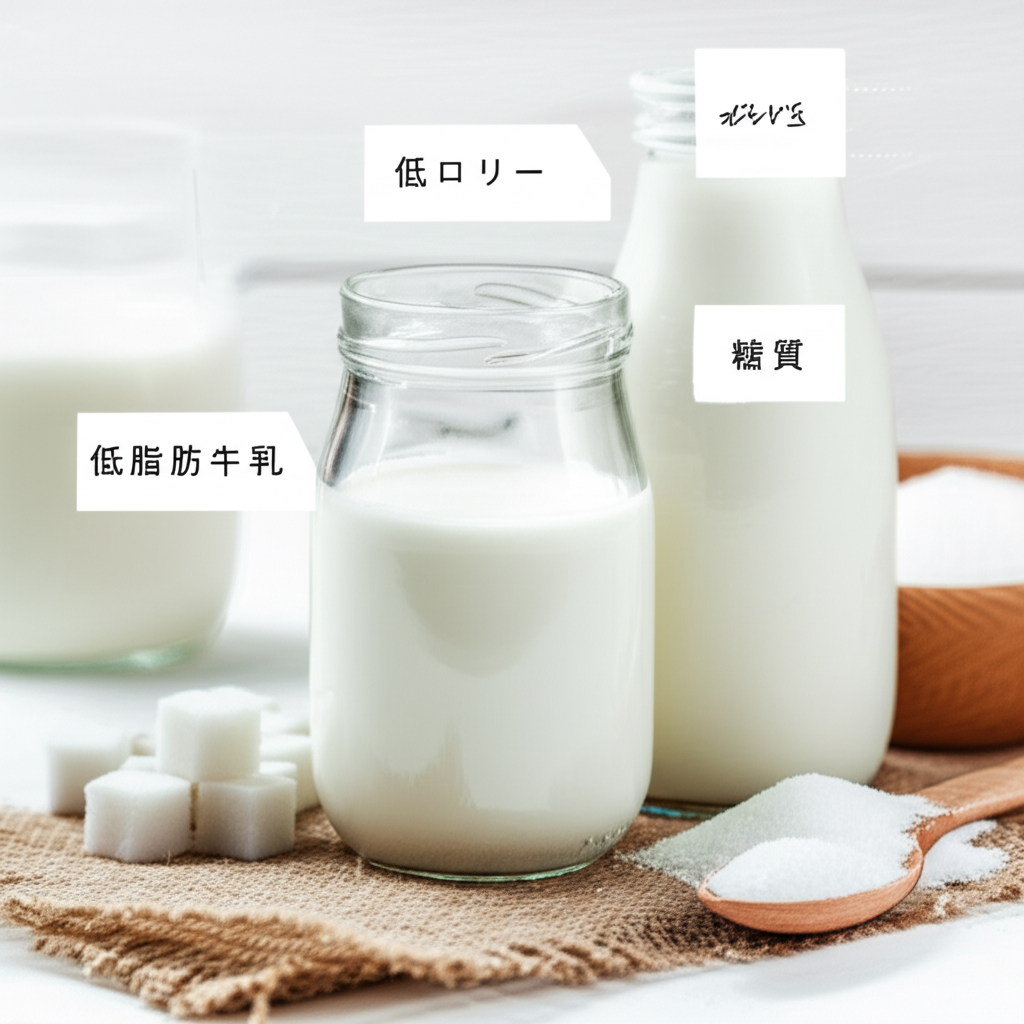 低脂肪牛乳のカロリーは高い？低い？糖質などの栄養素を徹底分析