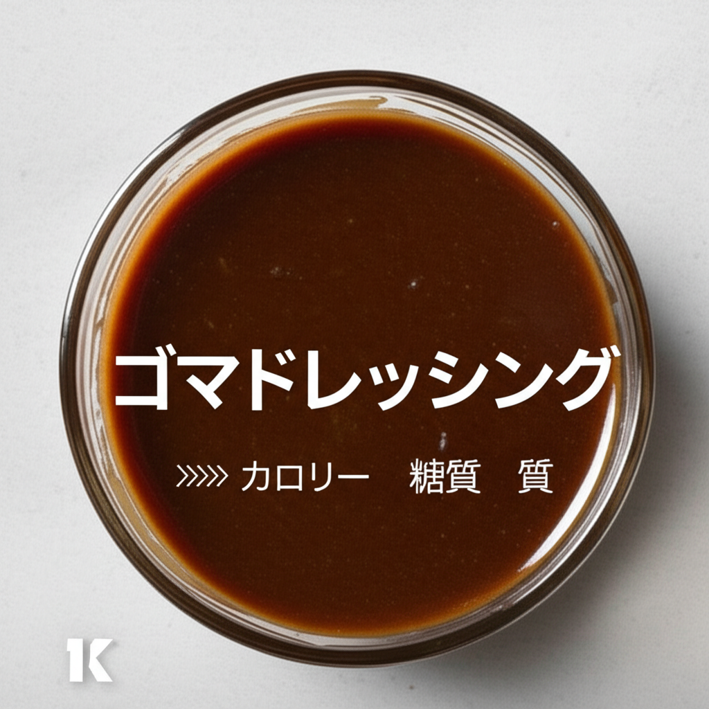 ゴマドレッシングのカロリーは高い？低い？糖質などの栄養素を徹底分析