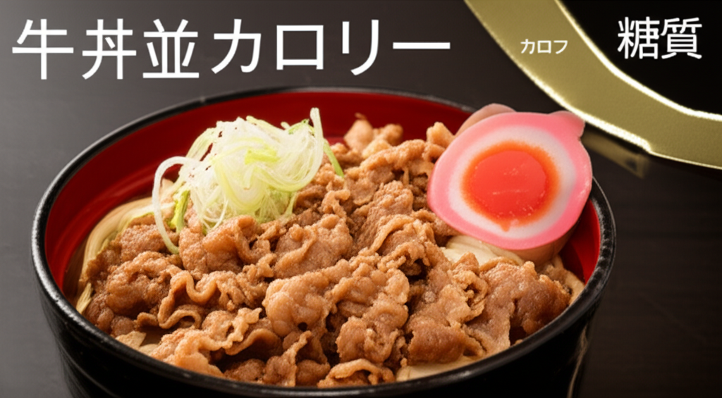 牛丼並のカロリーは高い？低い？糖質などの栄養素を徹底比較