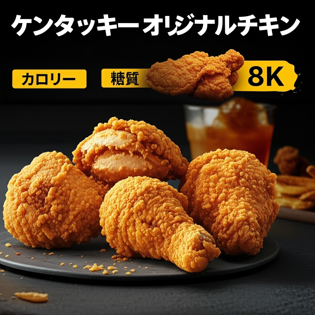 ケンタッキーオリジナルチキンのカロリーは高い？低い？糖質などの栄養素を徹底分析