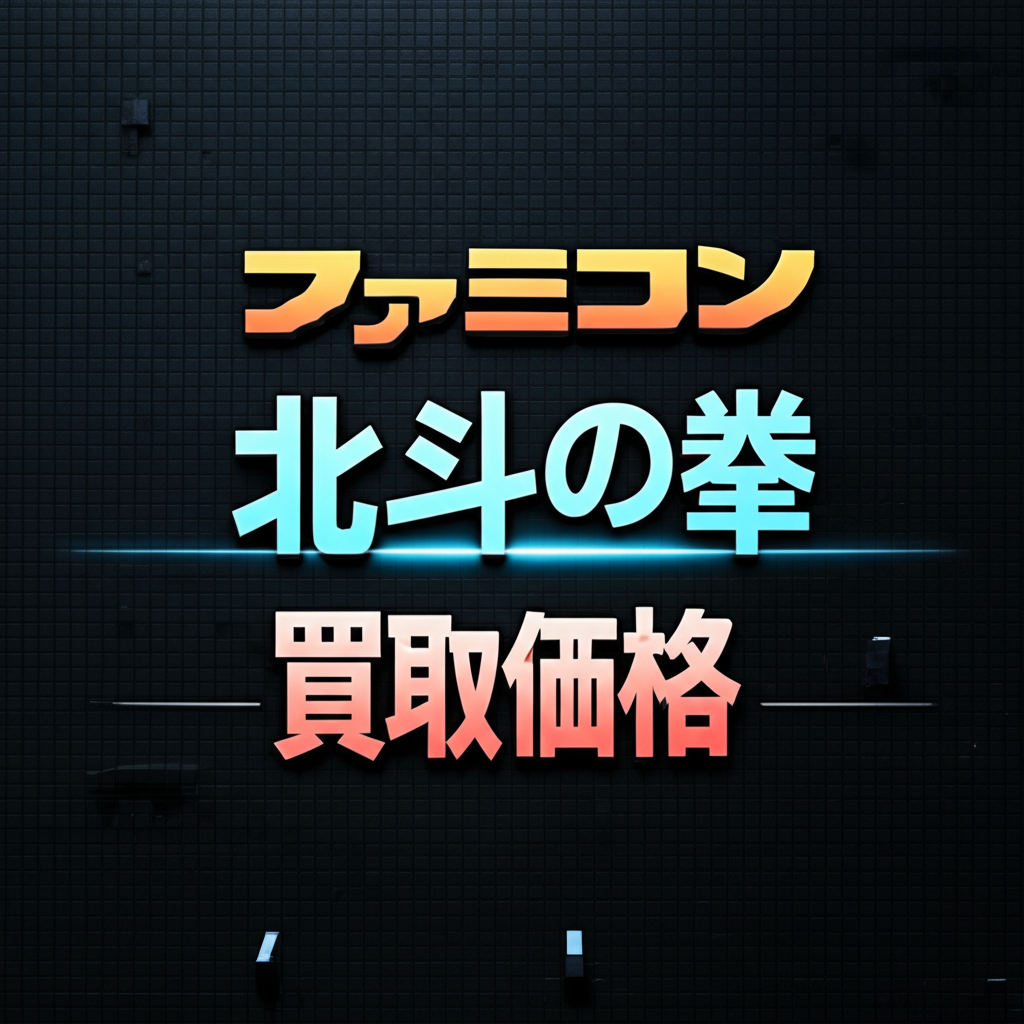 【ファミコン】北斗の拳の買取価格相場を比較！高く売るコツ