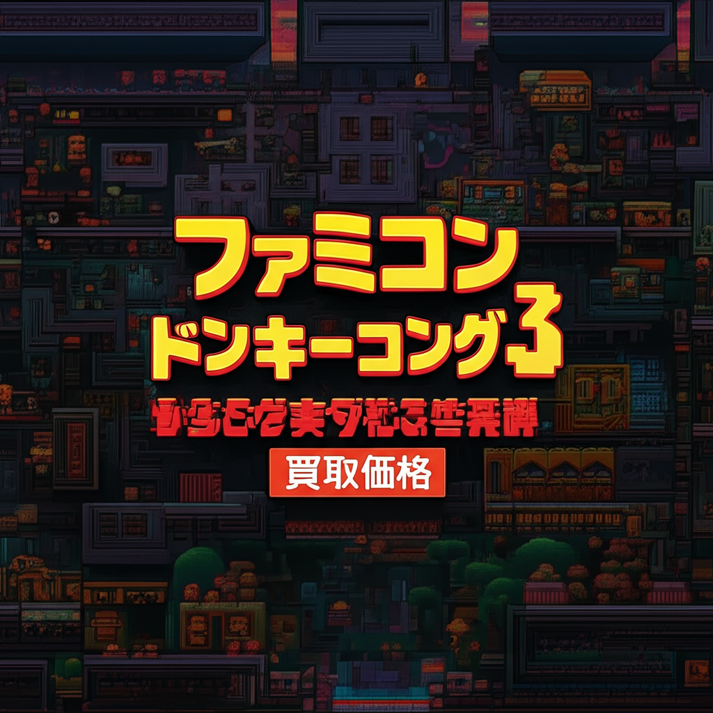 【ファミコン】ドンキーコング3の買取価格相場を比較！高く売るコツ